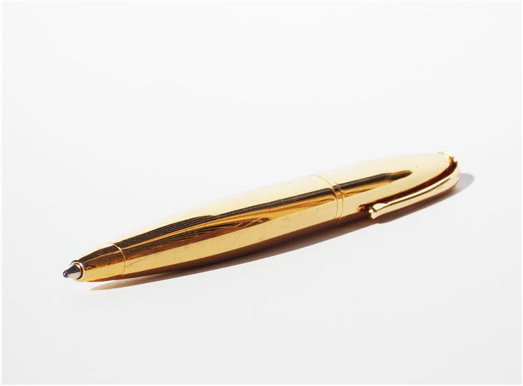 Picture Of Gold Ballpoint Pen