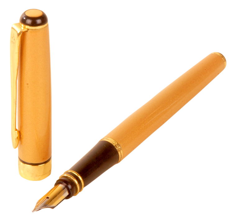 Picture Of Golden Fountain Pen