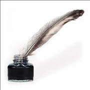 Picture Of Quill Pen Ink Pot