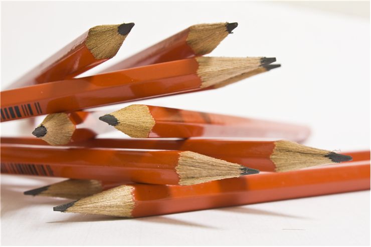 pencils ofiice wooden