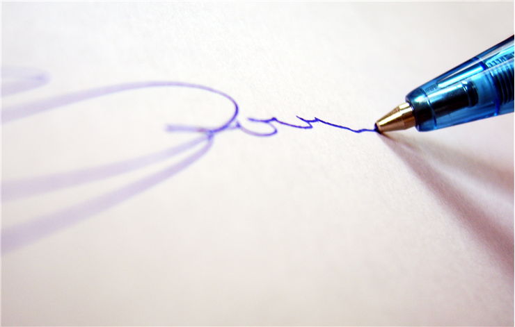 Picture Of Writing With Ballpoint Pen